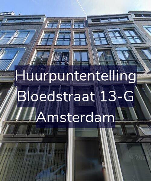 Foto gevel Huurpuntentelling voor Bloedstraat 13-G, Amsterdam