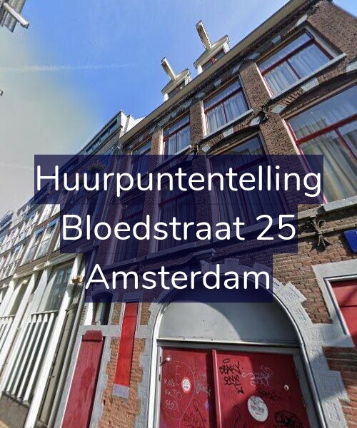 Foto gevel Huurpuntentelling voor Bloedstraat 25, Amsterdam