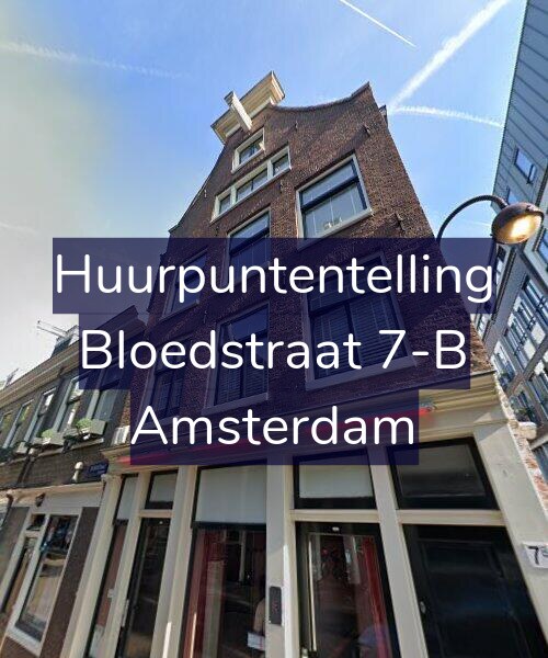 Foto gevel Huurpuntentelling voor Bloedstraat 7-B, Amsterdam