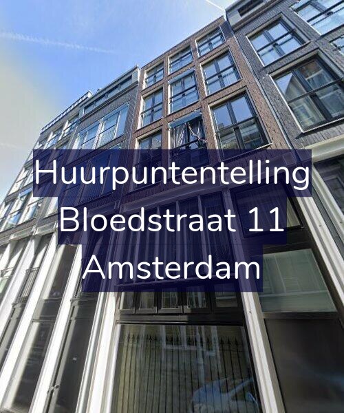 Foto gevel Huurpuntentelling voor Bloedstraat 11, Amsterdam