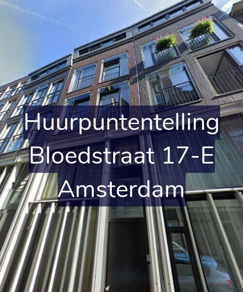 Foto gevel Huurpuntentelling voor Bloedstraat 17-E, Amsterdam