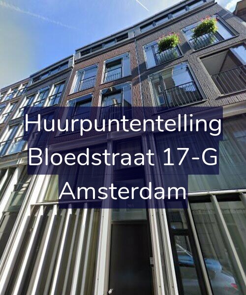 Foto gevel Huurpuntentelling voor Bloedstraat 17-G, Amsterdam