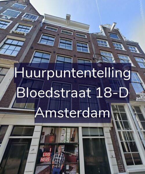 Foto gevel Huurpuntentelling voor Bloedstraat 18-D, Amsterdam
