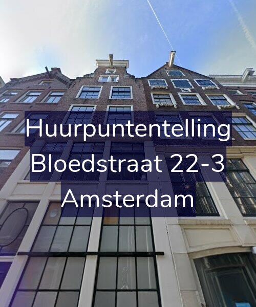 Foto gevel Huurpuntentelling voor Bloedstraat 22-3, Amsterdam