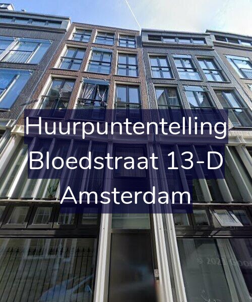 Foto gevel Huurpuntentelling voor Bloedstraat 13-D, Amsterdam