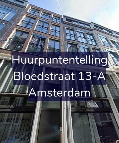 Foto gevel Huurpuntentelling voor Bloedstraat 13-A, Amsterdam
