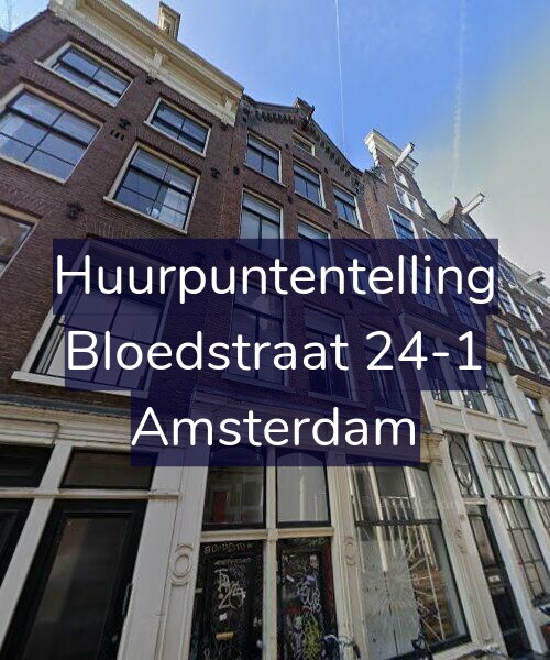 Foto gevel Huurpuntentelling voor Bloedstraat 24-1, Amsterdam