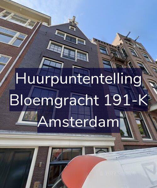 Foto gevel Huurpuntentelling voor Bloemgracht 191-K, Amsterdam