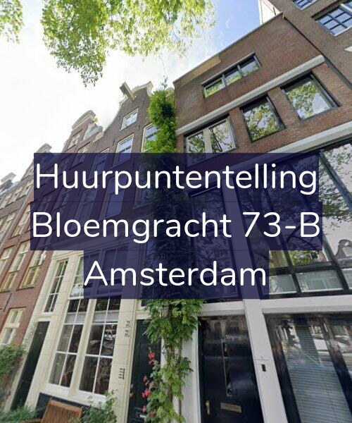 Foto gevel Huurpuntentelling voor Bloemgracht 73-B, Amsterdam