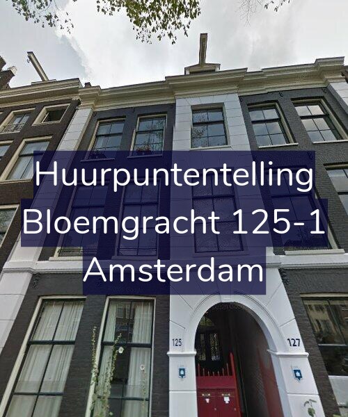 Foto gevel Huurpuntentelling voor Bloemgracht 125-1, Amsterdam