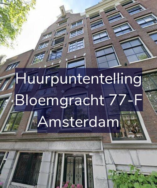 Foto gevel Huurpuntentelling voor Bloemgracht 77-F, Amsterdam
