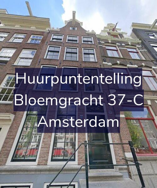 Foto gevel Huurpuntentelling voor Bloemgracht 37-C, Amsterdam