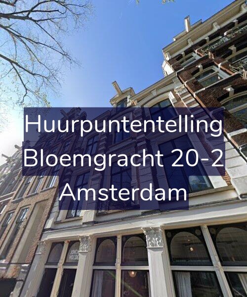 Foto gevel Huurpuntentelling voor Bloemgracht 20-2, Amsterdam