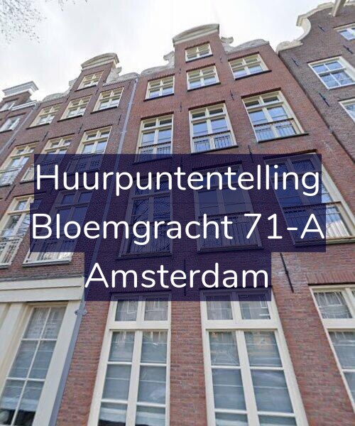 Foto gevel Huurpuntentelling voor Bloemgracht 71-A, Amsterdam