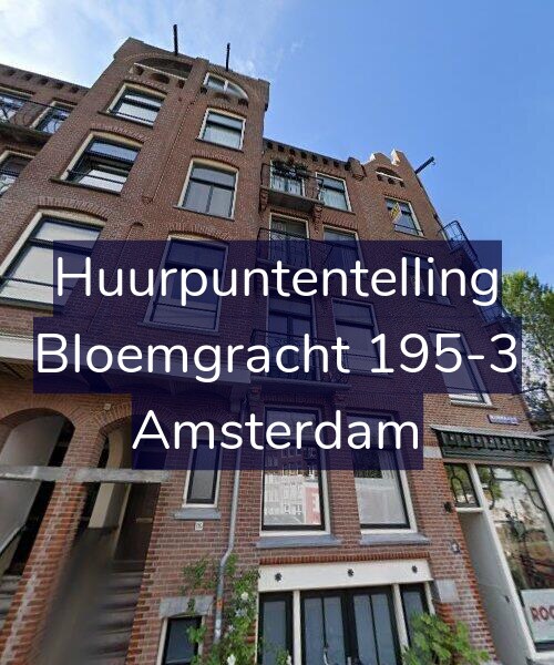Foto gevel Huurpuntentelling voor Bloemgracht 195-3, Amsterdam