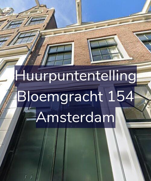 Foto gevel Huurpuntentelling voor Bloemgracht 154, Amsterdam