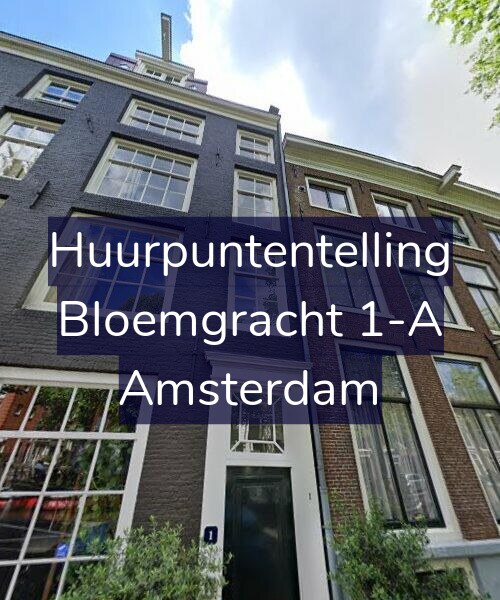 Foto gevel Huurpuntentelling voor Bloemgracht 1-A, Amsterdam