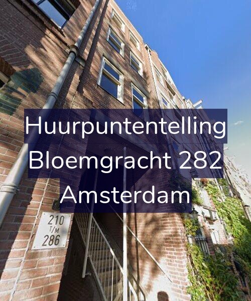 Foto gevel Huurpuntentelling voor Bloemgracht 282, Amsterdam