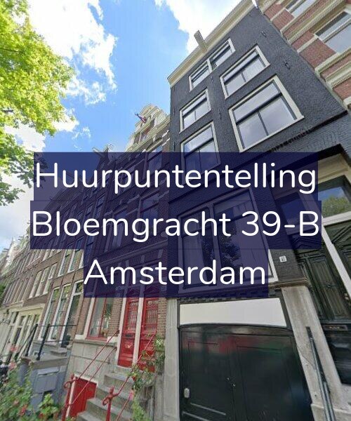 Foto gevel Huurpuntentelling voor Bloemgracht 39-B, Amsterdam