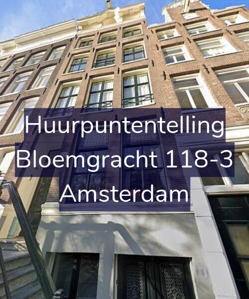 Foto gevel Huurpuntentelling voor Bloemgracht 118-3, Amsterdam