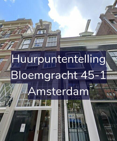 Foto gevel Huurpuntentelling voor Bloemgracht 45-1, Amsterdam