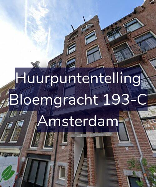 Foto gevel Huurpuntentelling voor Bloemgracht 193-C, Amsterdam