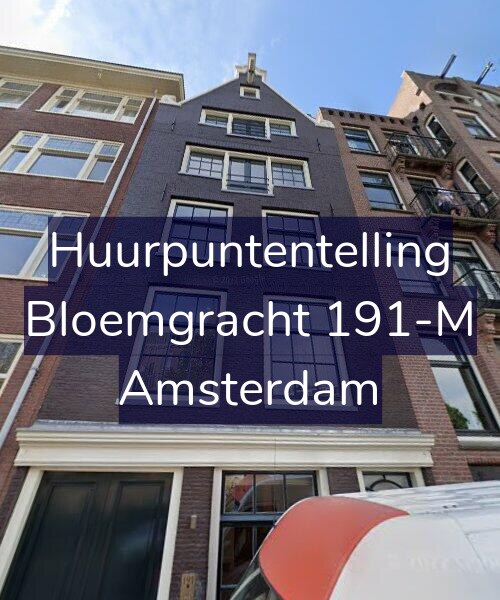 Foto gevel Huurpuntentelling voor Bloemgracht 191-M, Amsterdam