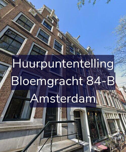 Foto gevel Huurpuntentelling voor Bloemgracht 84-B, Amsterdam