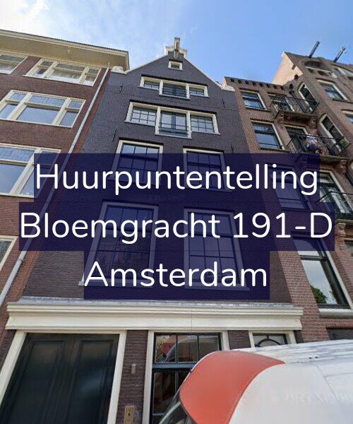 Foto gevel Huurpuntentelling voor Bloemgracht 191-D, Amsterdam
