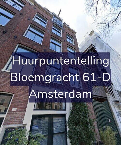 Foto gevel Huurpuntentelling voor Bloemgracht 61-D, Amsterdam