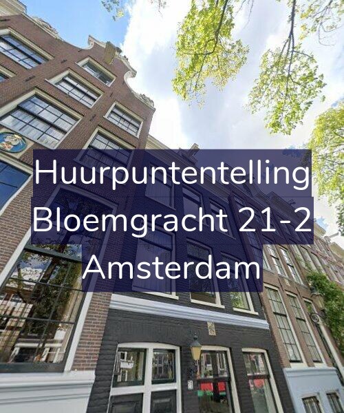 Foto gevel Huurpuntentelling voor Bloemgracht 21-2, Amsterdam