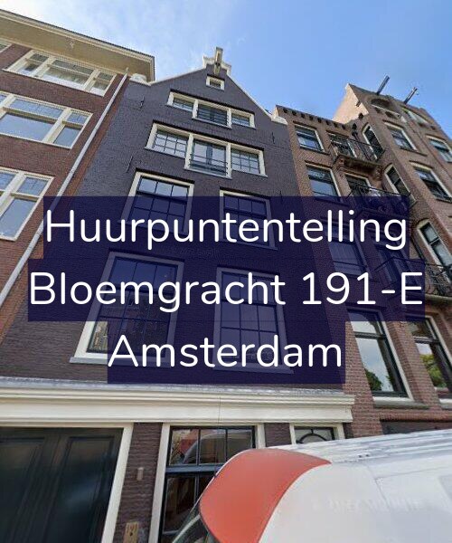 Foto gevel Huurpuntentelling voor Bloemgracht 191-E, Amsterdam