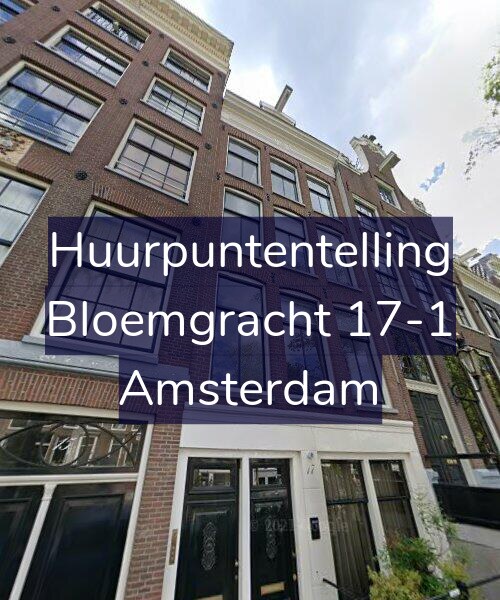 Foto gevel Huurpuntentelling voor Bloemgracht 17-1, Amsterdam