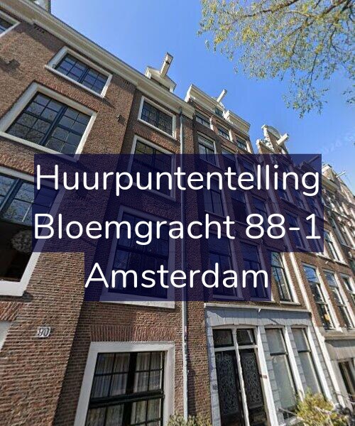 Foto gevel Huurpuntentelling voor Bloemgracht 88-1, Amsterdam