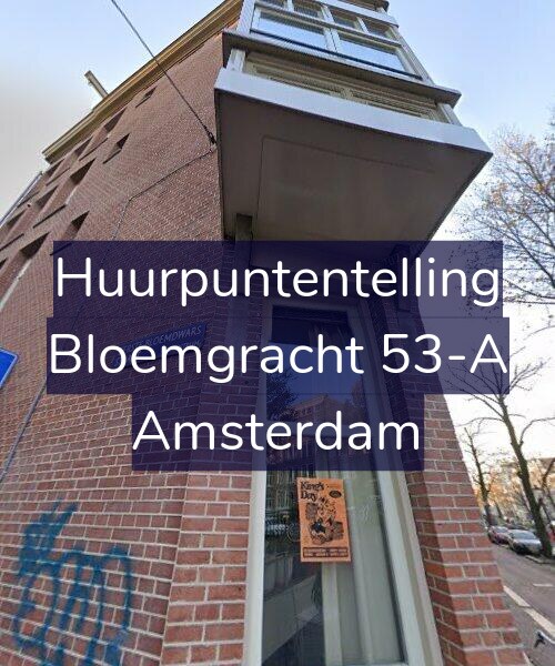 Foto gevel Huurpuntentelling voor Bloemgracht 53-A, Amsterdam