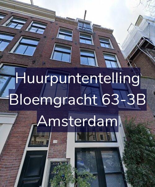 Foto gevel Huurpuntentelling voor Bloemgracht 63-3B, Amsterdam