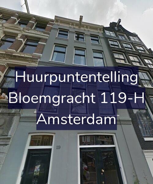 Foto gevel Huurpuntentelling voor Bloemgracht 119-H, Amsterdam