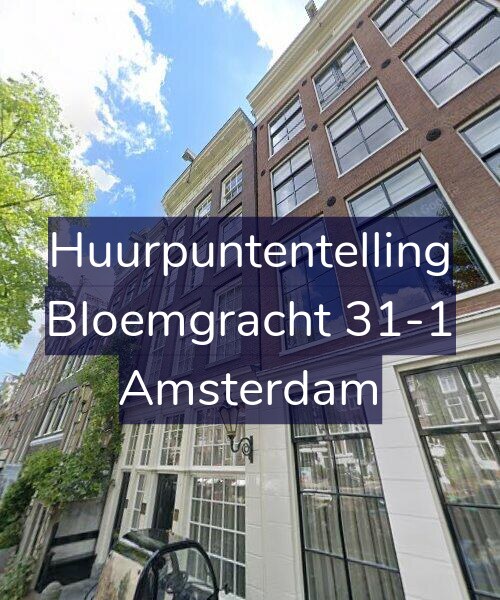 Foto gevel Huurpuntentelling voor Bloemgracht 31-1, Amsterdam