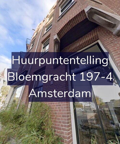 Foto gevel Huurpuntentelling voor Bloemgracht 197-4, Amsterdam