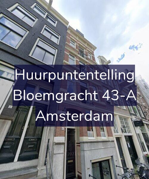 Foto gevel Huurpuntentelling voor Bloemgracht 43-A, Amsterdam