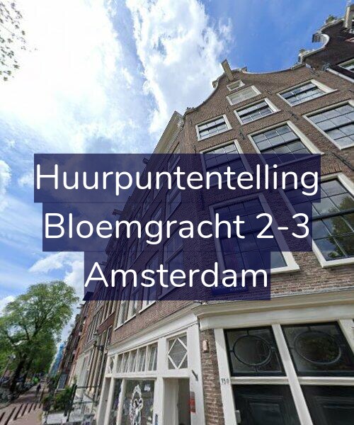 Foto gevel Huurpuntentelling voor Bloemgracht 2-3, Amsterdam