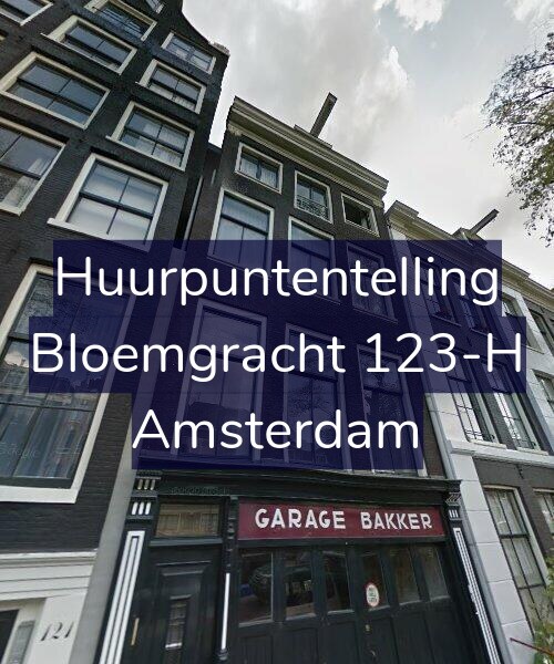 Foto gevel Huurpuntentelling voor Bloemgracht 123-H, Amsterdam