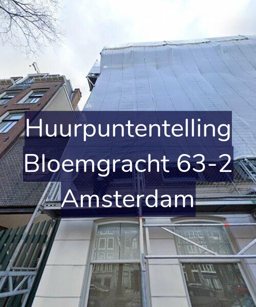 Foto gevel Huurpuntentelling voor Bloemgracht 63-2, Amsterdam