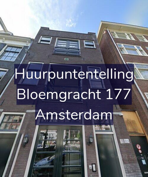 Foto gevel Huurpuntentelling voor Bloemgracht 177, Amsterdam