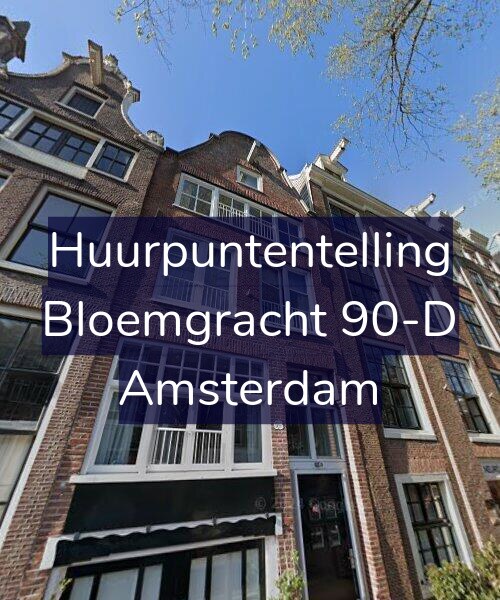 Foto gevel Huurpuntentelling voor Bloemgracht 90-D, Amsterdam