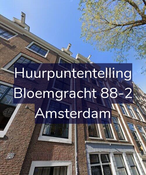 Foto gevel Huurpuntentelling voor Bloemgracht 88-2, Amsterdam