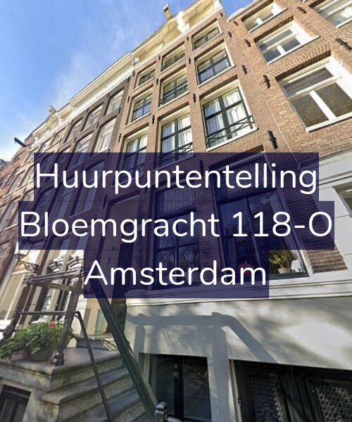 Foto gevel Huurpuntentelling voor Bloemgracht 118-O, Amsterdam