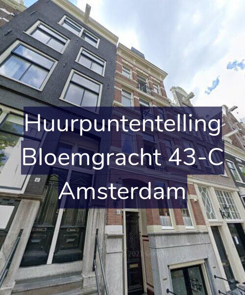 Foto gevel Huurpuntentelling voor Bloemgracht 43-C, Amsterdam