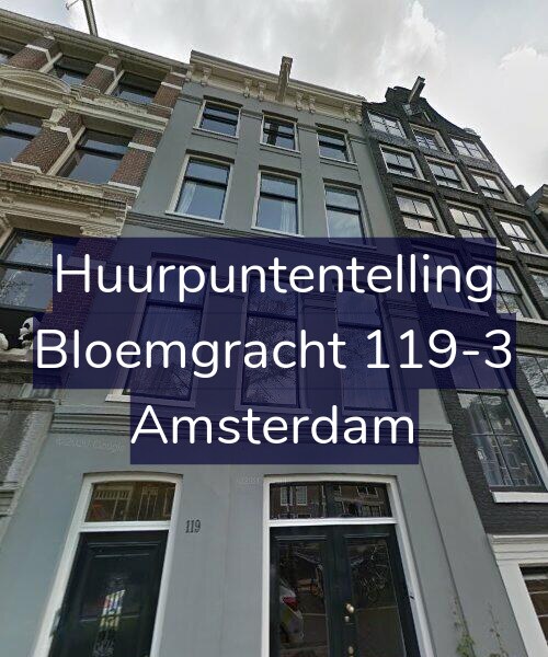 Foto gevel Huurpuntentelling voor Bloemgracht 119-3, Amsterdam