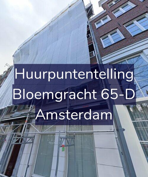 Foto gevel Huurpuntentelling voor Bloemgracht 65-D, Amsterdam